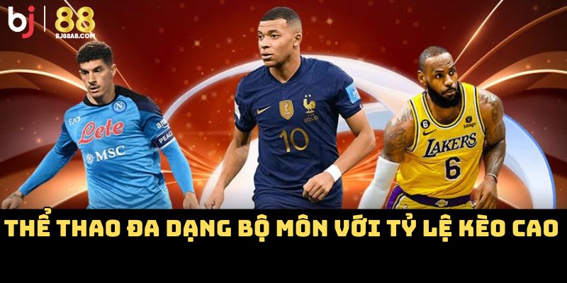 Thể thao đa dạng bộ môn với tỷ lệ kèo cao